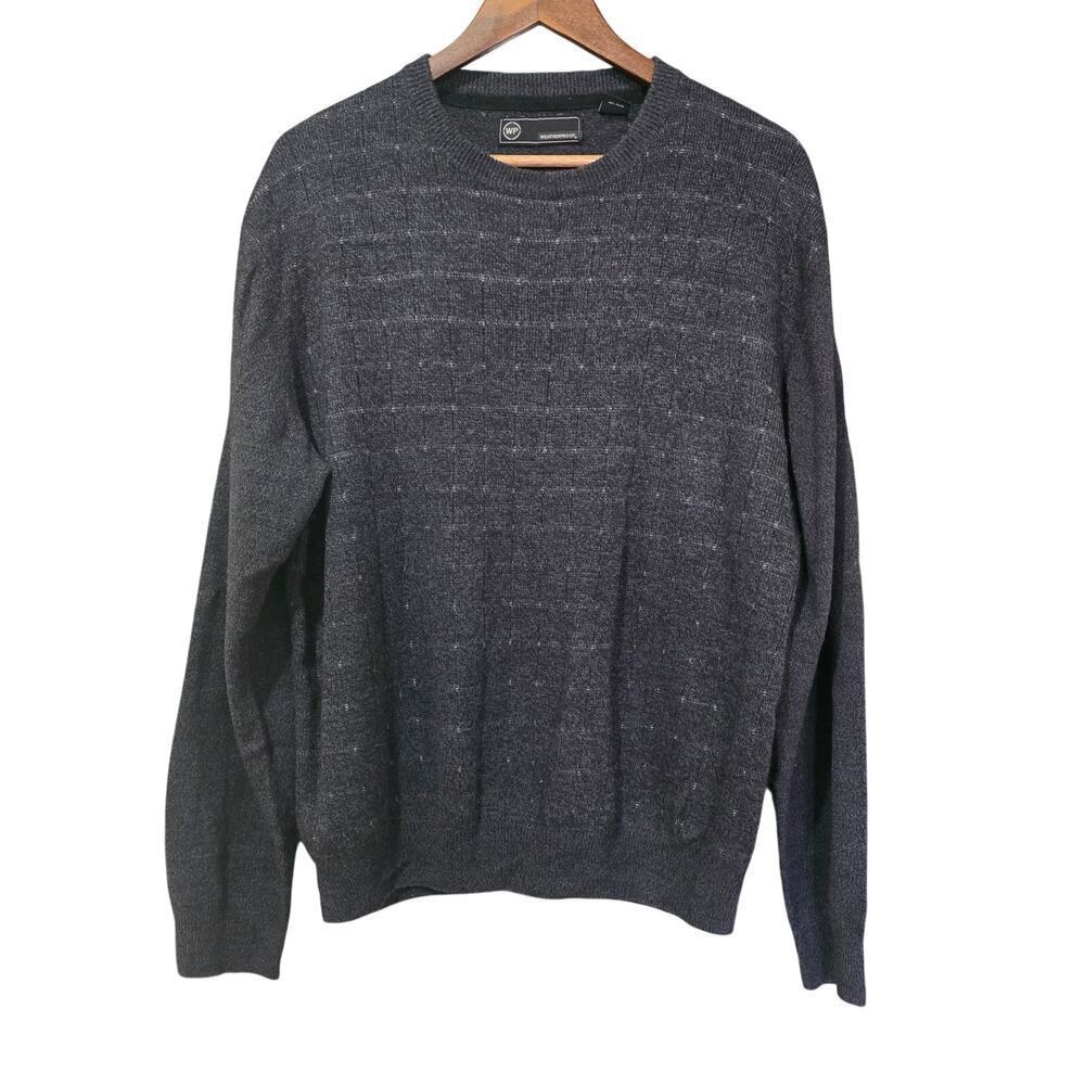Weatherproof Crew Neck Sweater Charcoal Gray Size XL